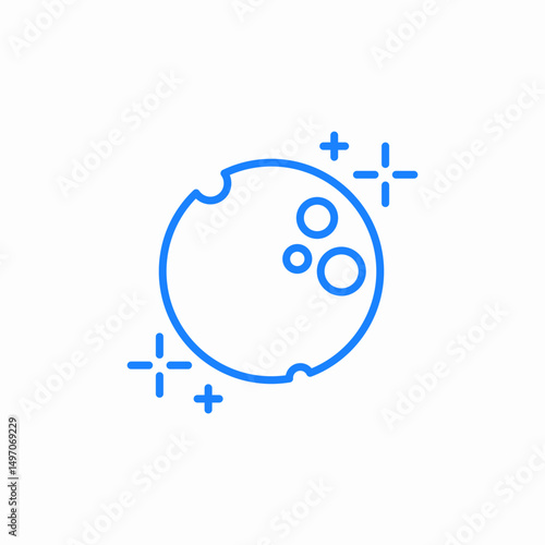 full moon icon sign vector