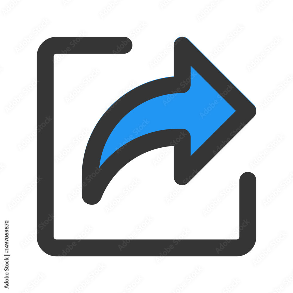 share line fill icon