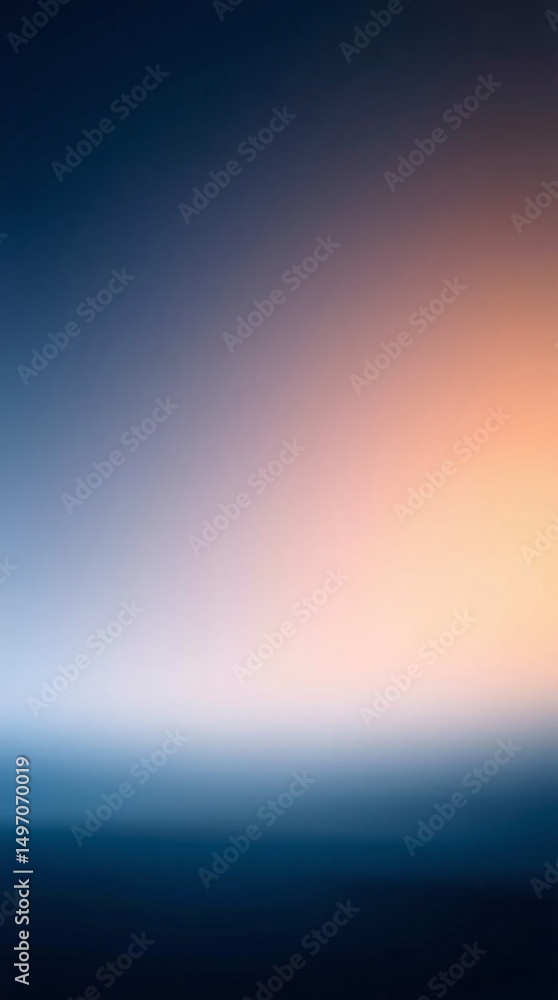 Fototapeta premium Serene sunset sky gradient background image