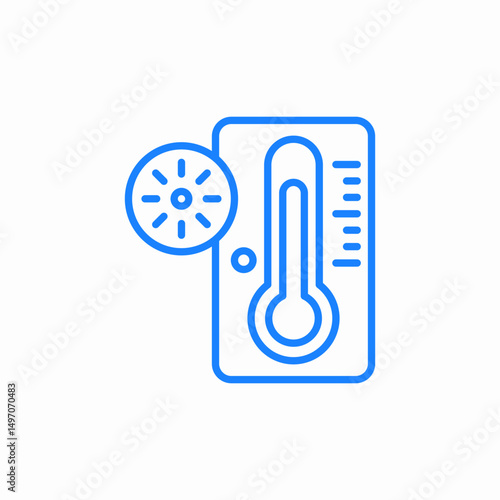 hot temperature icon sign vector