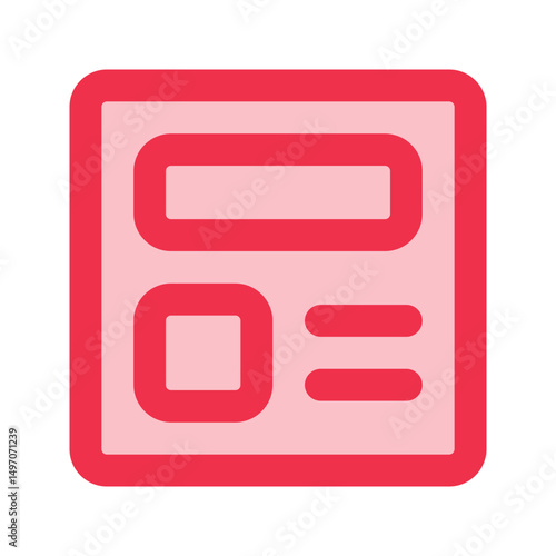 headline fill line fill icon