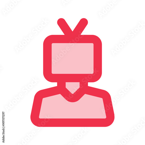 journalist line fill icon