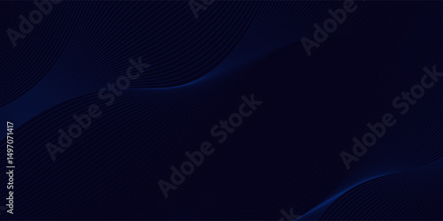 Premium background design with diagonal dark blue line pattern. Vector horizontal template for digital lux business banner, contemporary formal invitation, luxury voucher, prestigious gift certificate