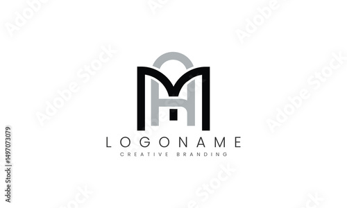 Minimalist AM Logo for Branding and Identity.
