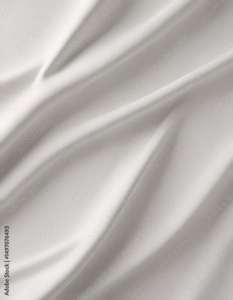 Fototapeta premium Soft, creamy white fabric, seamless panorama Ideal for backgrounds , background, pale