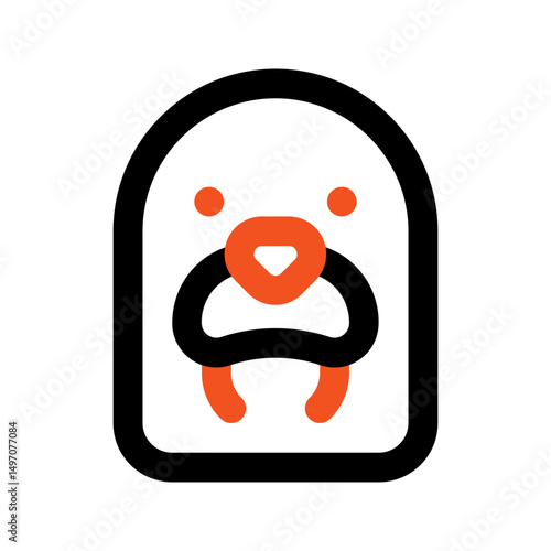 walrus line color icon