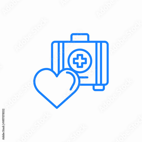 medical charity icon sign vector
