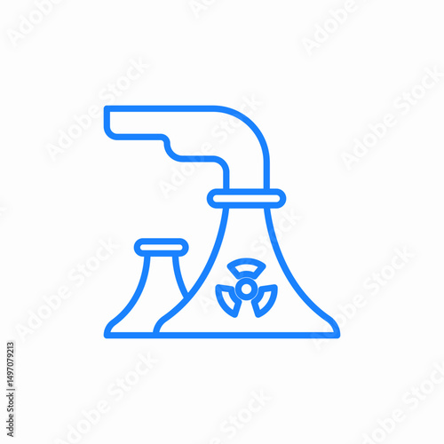 radioactive plant icon sign vector