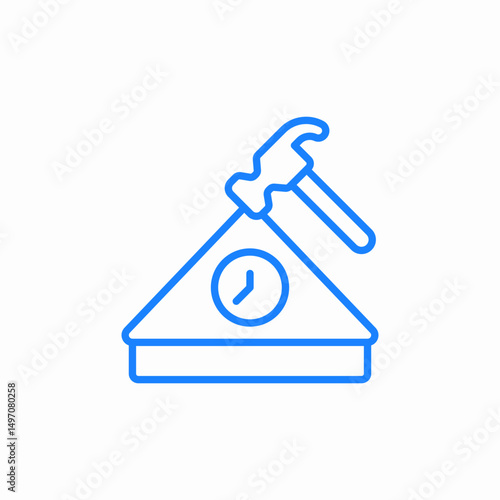 shelter repair icon sign vector