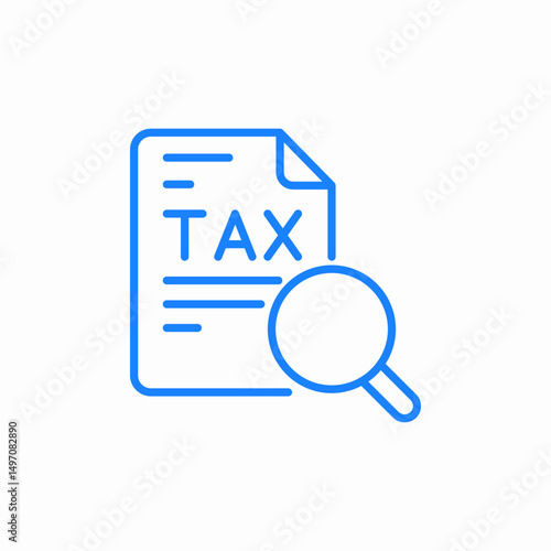 tax monitoring icon sign vector