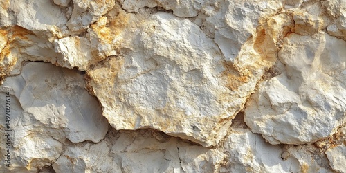 Warm white rough grainy stone texture background