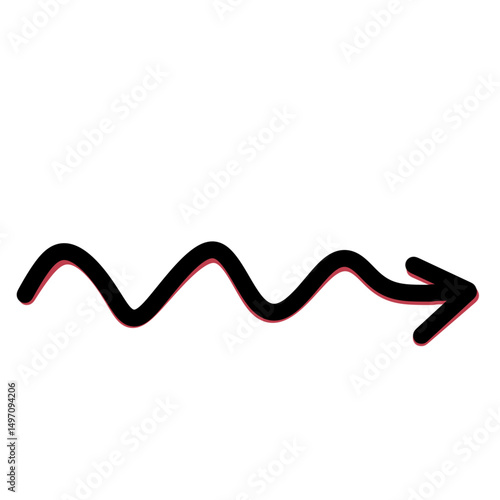 Arrow line and dots 