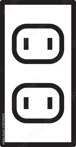 Electrical plug vector illustration