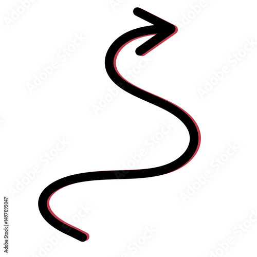 Arrow line and dots 