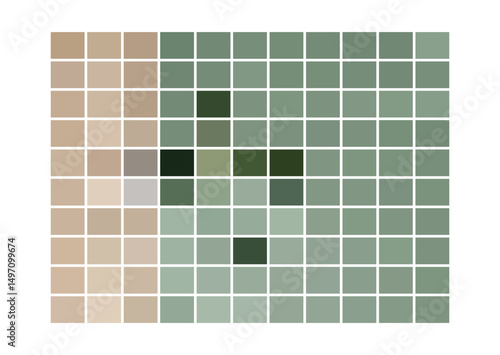 Clean minimalist palette with neutral grays, soft tints, and deep shadows. Perfect for modern design, print tests, branding, and trendy vector artwork.