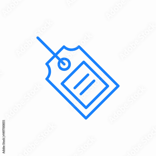 price tag icon sign vector