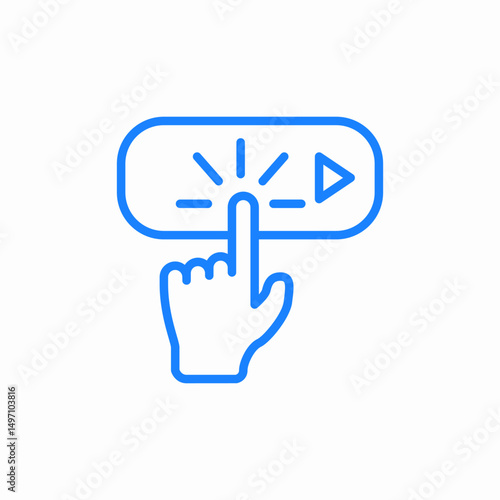 touch screen icon sign vector