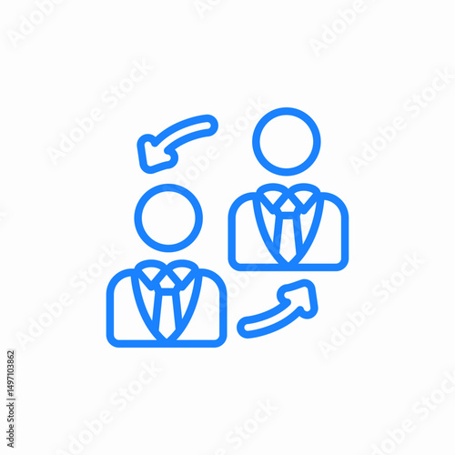 transfer exchange replacement icon sign vector