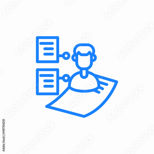 user data icon sign vector