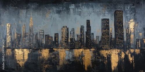 Abstract cityscape