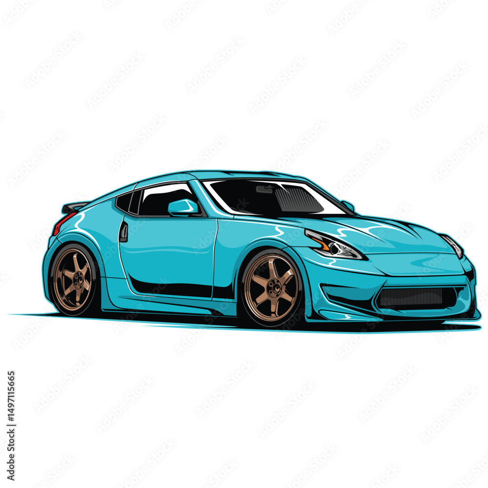 Fototapeta premium car isolated on white