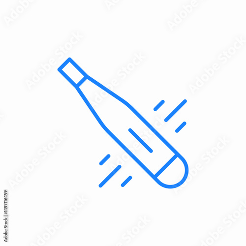 baseball bat icon sign vector