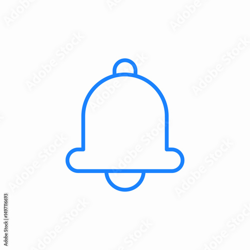 bell generic icon sign vector