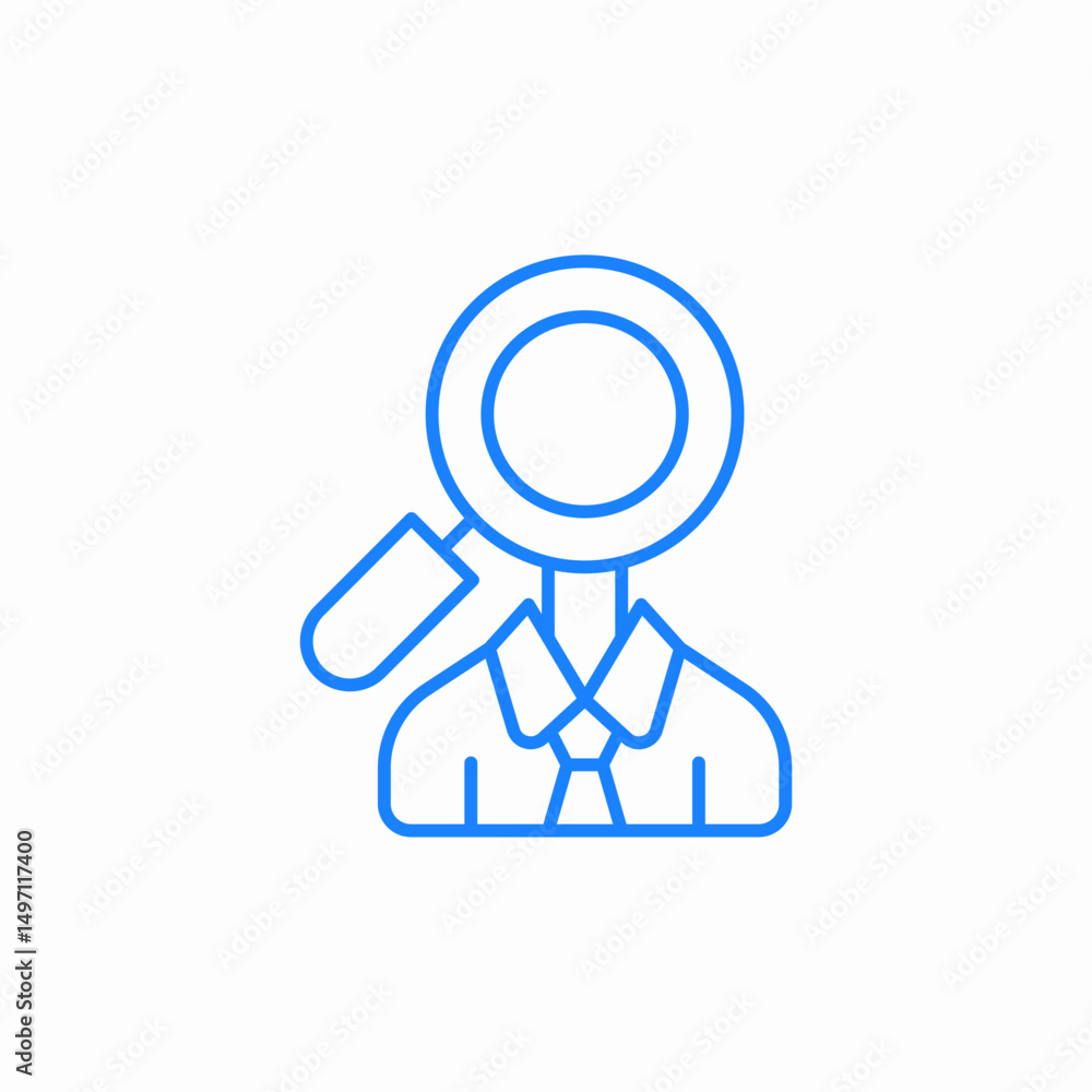 candidate search icon sign vector candidate search icon sign vector