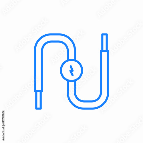 electric cable icon sign vector
