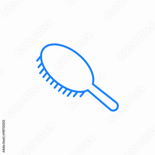 hair brush icon sign vector