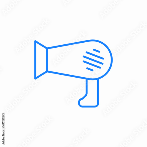 hair dryer icon sign vector