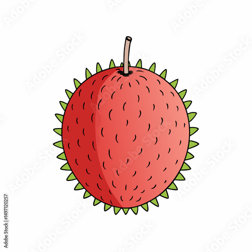 strawberry fruit vector illustration