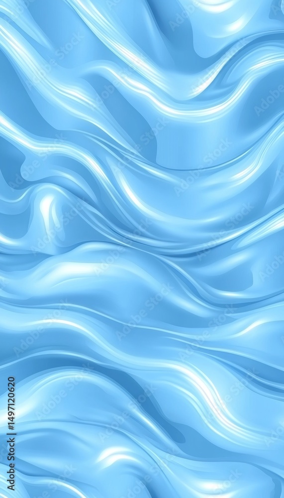 Abstract Background of Flowing Aquamarine Waves, Gentle Gradient, Delicate Vivid Fluid Design. Abstract Background of Flowing Aquamarine Waves, Gentle Gradient, Delicate Vivid Fluid Design.