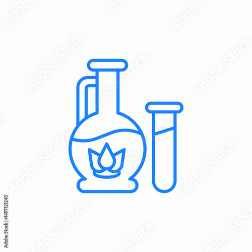 herbal oil icon sign vector