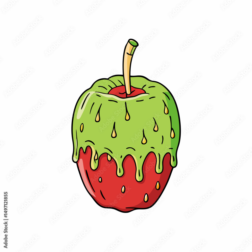 Fototapeta premium red apple isolated on white background