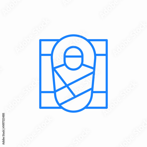 neonatal care icon sign vector