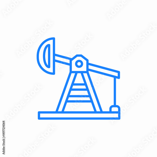 oil rig icon sign vector