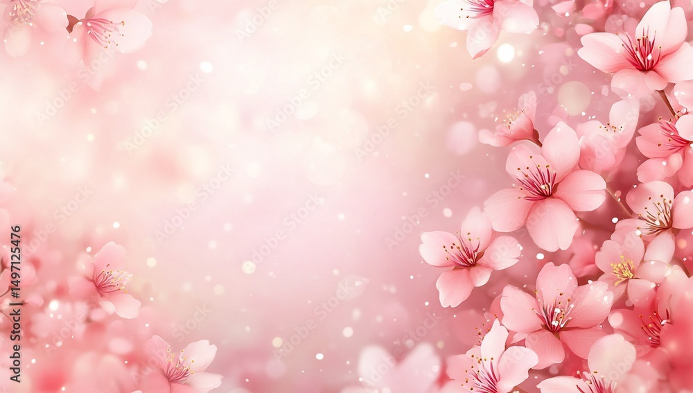 Pink cherry blossom spring bloom. Pink cherry blossom spring bloom.