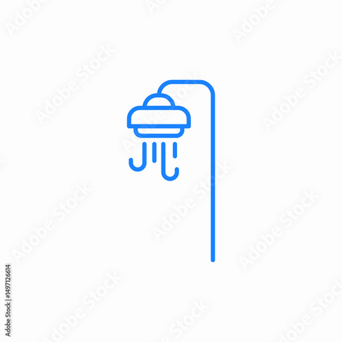 shower head icon sign vector