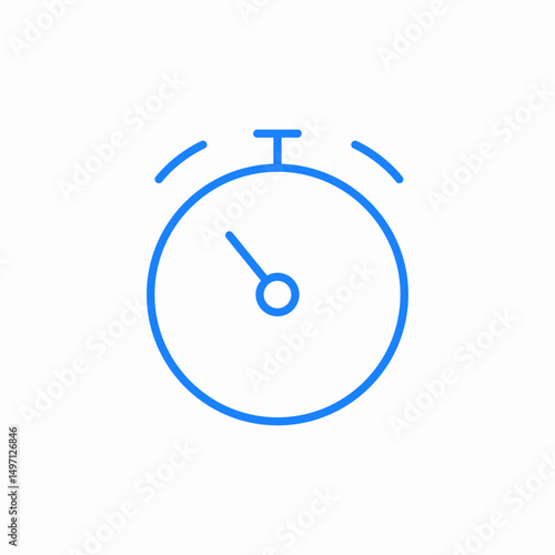 stopwatch icon icon sign vector