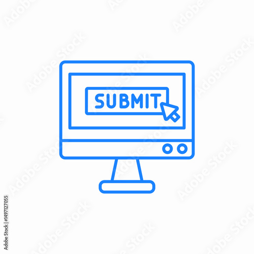 submit application icon sign vector