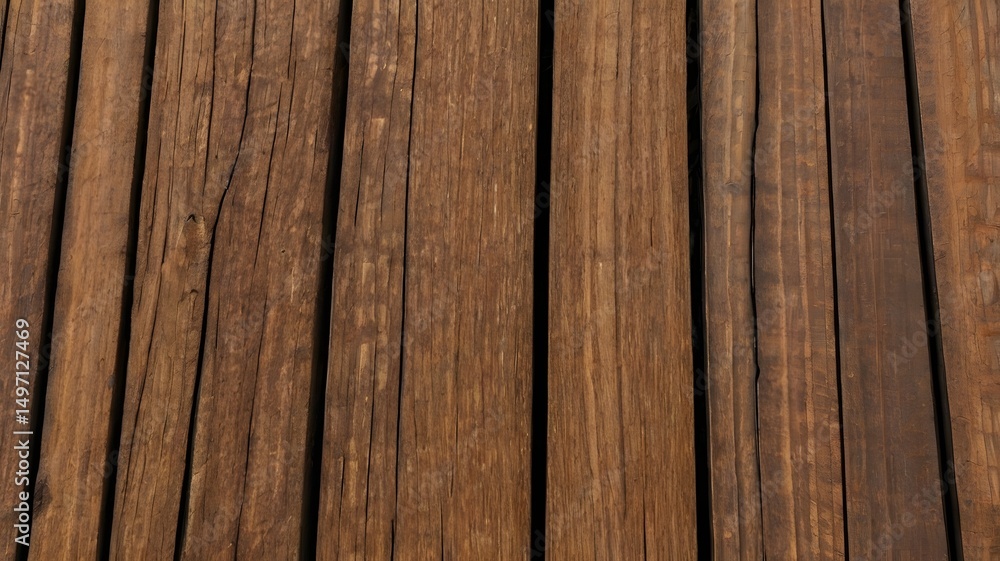Obraz premium background abstract aged wood planks with vertical gaps and darkened grain for rustic textures