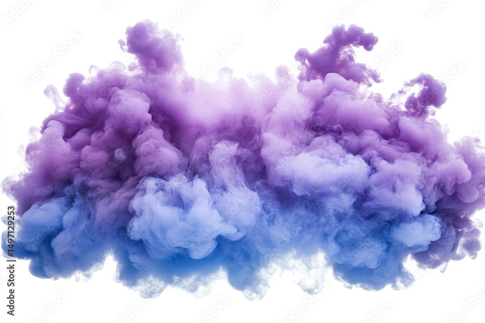 Fototapeta premium A Breathtaking Display of Violet and Blue Smoke Abstract Art Illustration And Creativity Concept