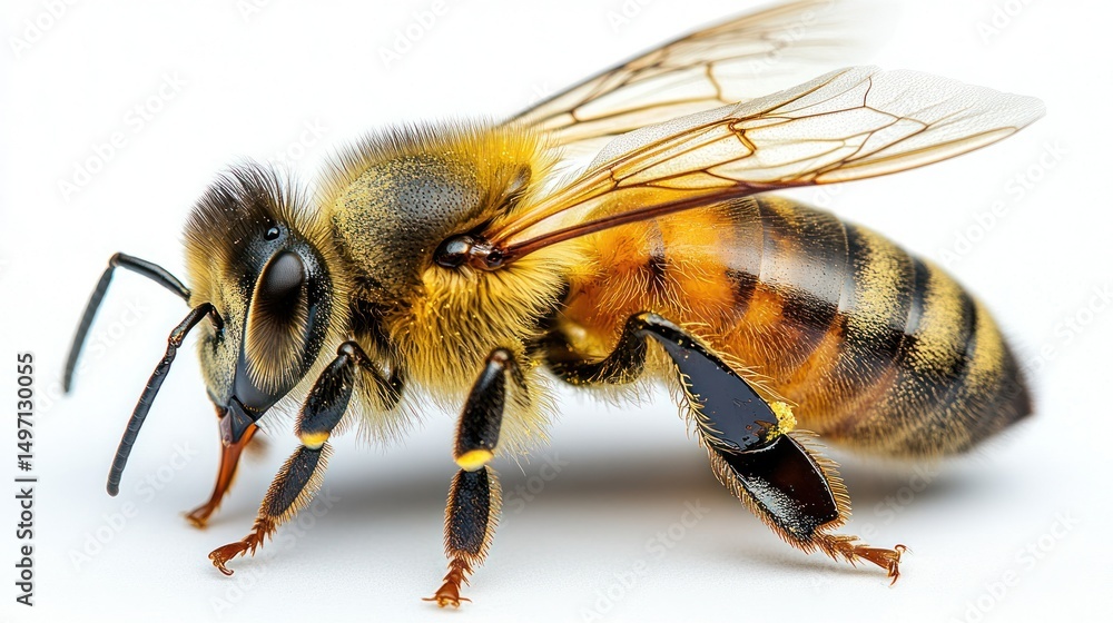 Macro Photography of a Honeybee Macro Photography of a Honeybee