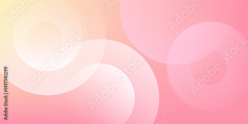 abstract background.modern.minimalist.pink and yellow gradations.circle effect.memphis.trendy .eps 10