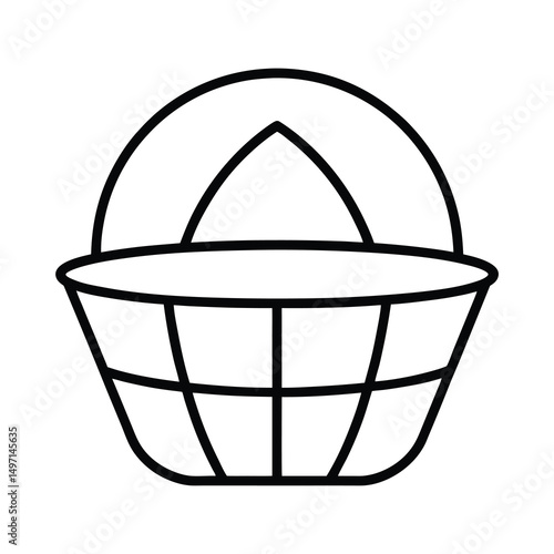 basket icon vector