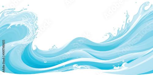A peaceful abstract ocean painting in aqua, blue, and green watercolor tones. Great for wallpapers, branding, and digital design work.

