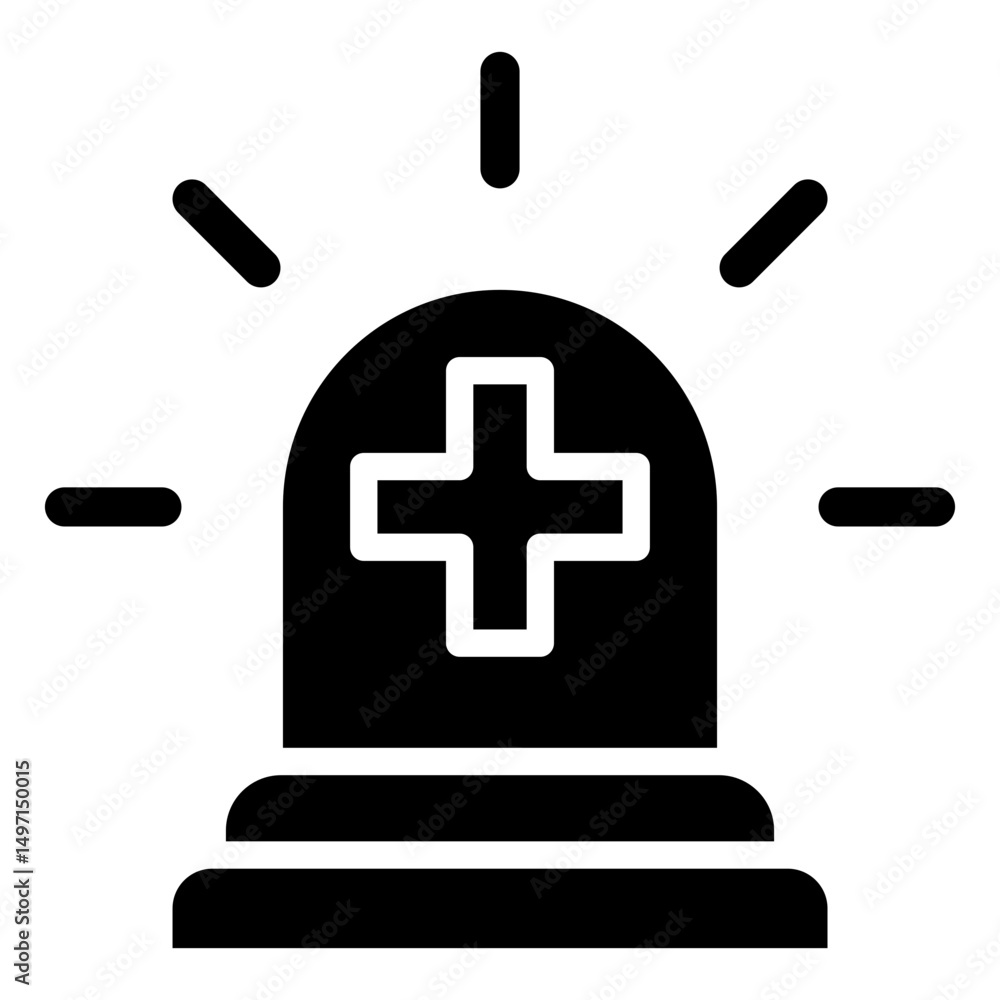 Fototapeta premium Emergency Light Icon