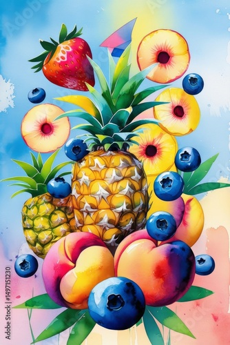 50 Summer Background Bundle 