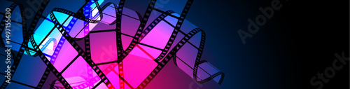sfondo, pellicola, cinema, film, fotogrammi, rullino, spettacolo, video	